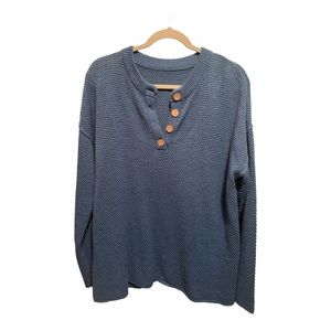 Sky Blue BLENCOT oversized sweater
